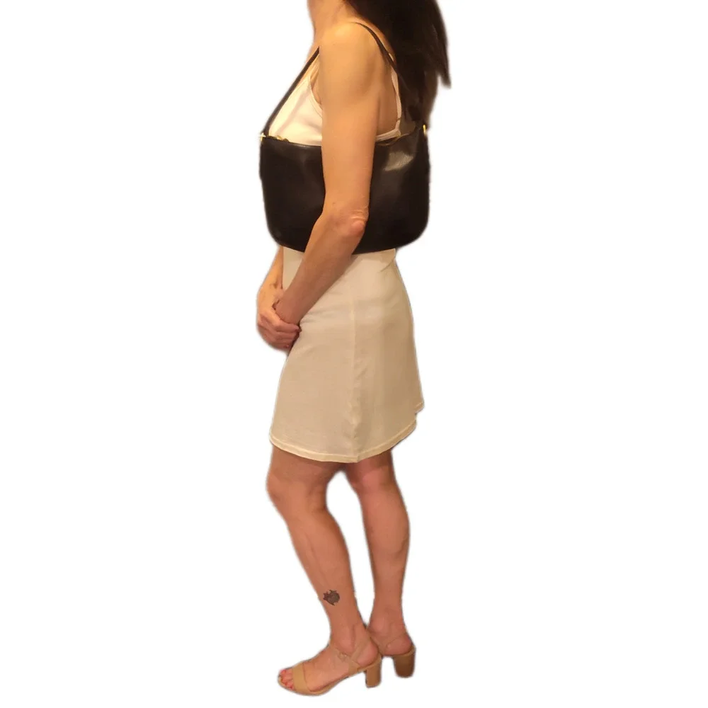 STYLE & CO Pebble Medium Zippered Shoulder & Cossbody Bag-Deep Black-NWOT